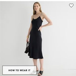 JCrew Gwyneth cupro blend slip dress
